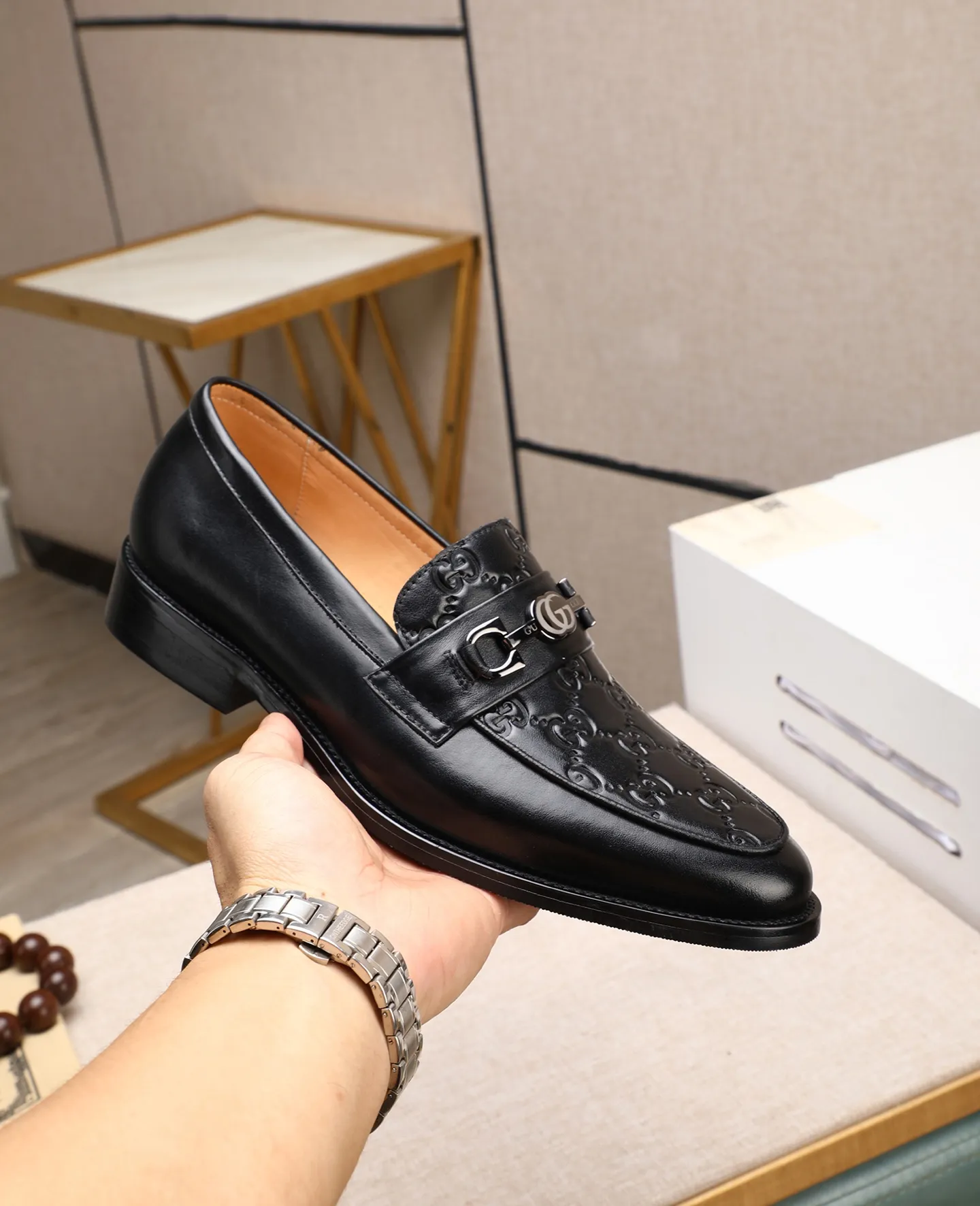 Men's shoes 💰520 📛📛Original (water-dyed cow lining) GUCCI official website formal shoes🌀 Italian 🇮🇹Imported cowhide➕Top imported water-dyed cowhide lining💋Finely handmade Original bottom, the real thing looks better when photographed in person Standard size 38-44